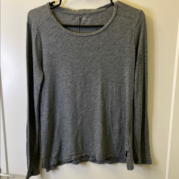 Madewell Tops - Madewell Charcoal Long Sleeve Women's Tee